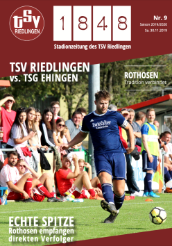 16. Spieltag: TSV Riedlingen - TSG Ehingen
