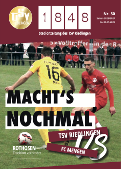 12. Spieltag: TSV Riedlingen - FC Mengen
