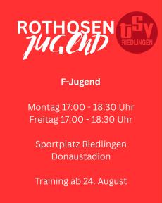 D-Jugend Trainingszeiten