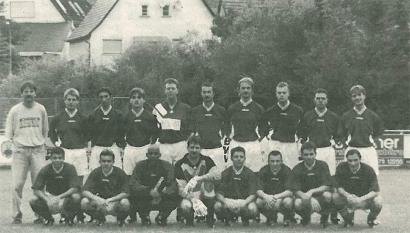 HR v li: Trainer ???, Ardelmann T., Pilic R., Mayer R., Faigle T., Koch K.-P., Thoma S., Strang T., Baier T., Tittor J. VR v li: Walter A., Münst M., Kühbandner R., Locher A., Gehweiler F., Miksat D., Selg M., Kränzle R.